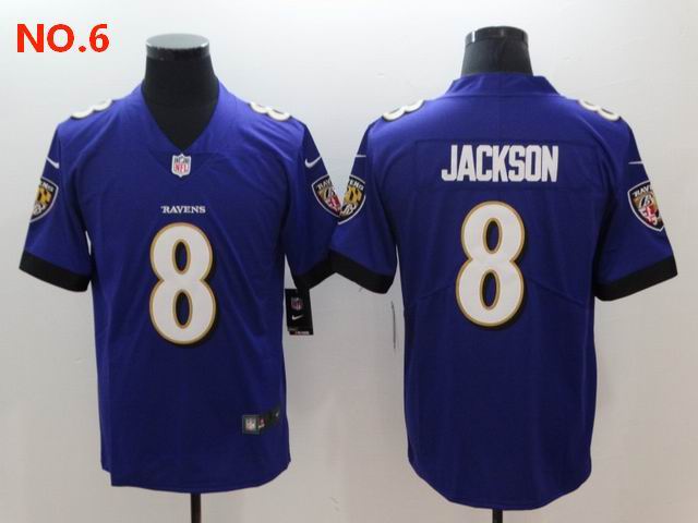 Men's Baltimore Ravens 8 Lamar Jackson Jesey NO.6;